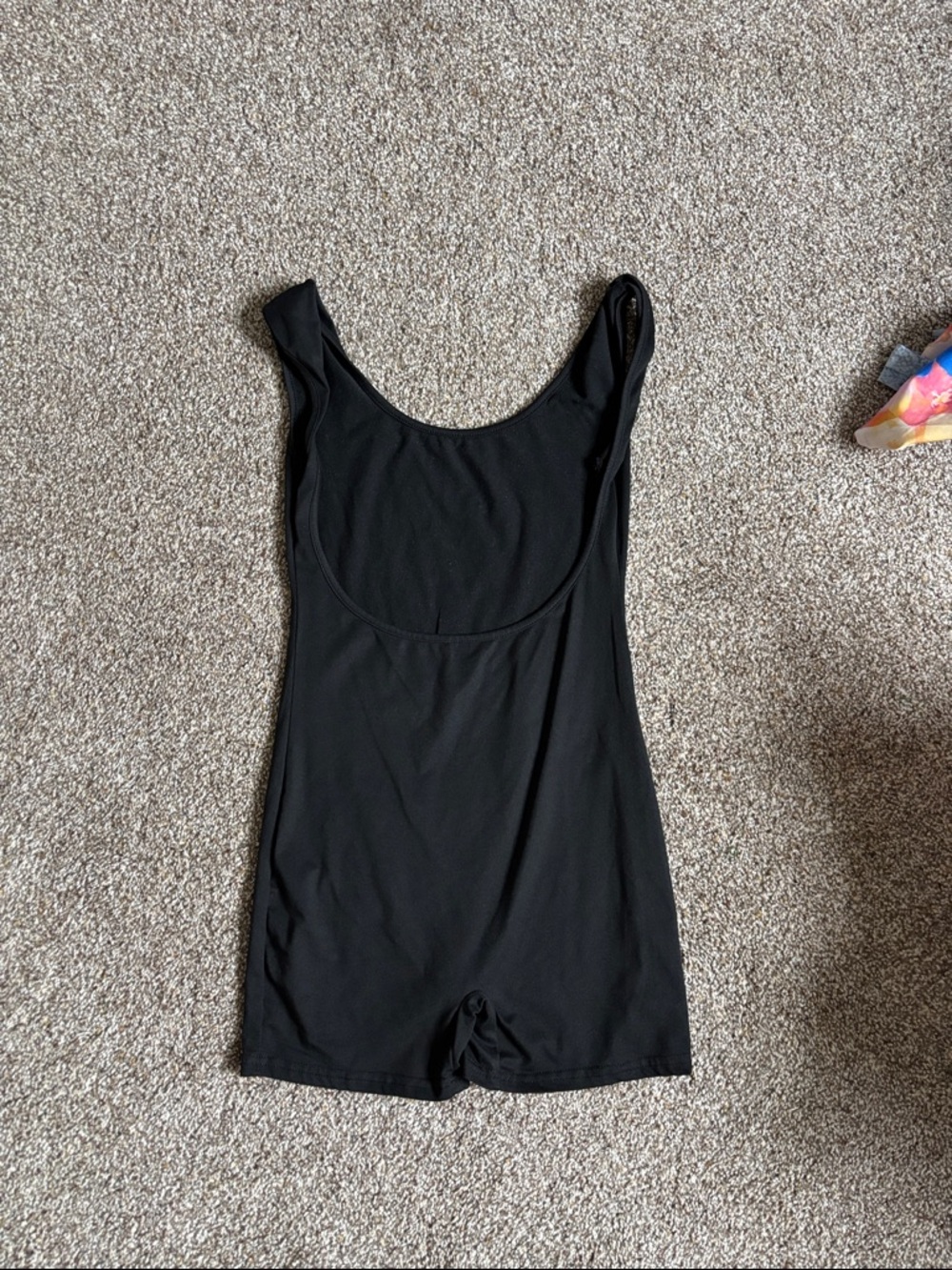 Black Sleeveless Romper Bodysuit